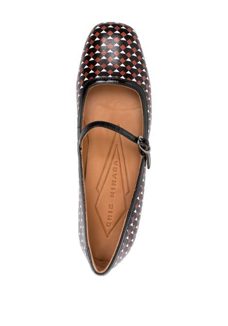 Multicolored graphic-print ballerina shoes Chie mihara - women CHIE MIHARA | RENINGR
